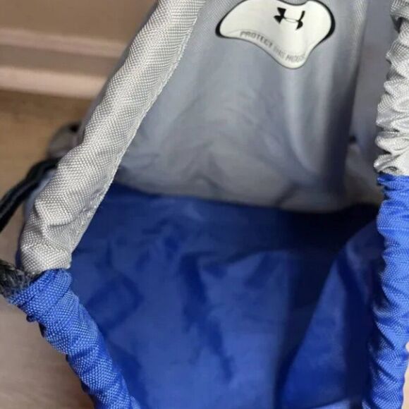 Under Armour Blue Backpack Ozsee Sackpack Drawstring All Sport Backpack Blue - Picture 3 of 3